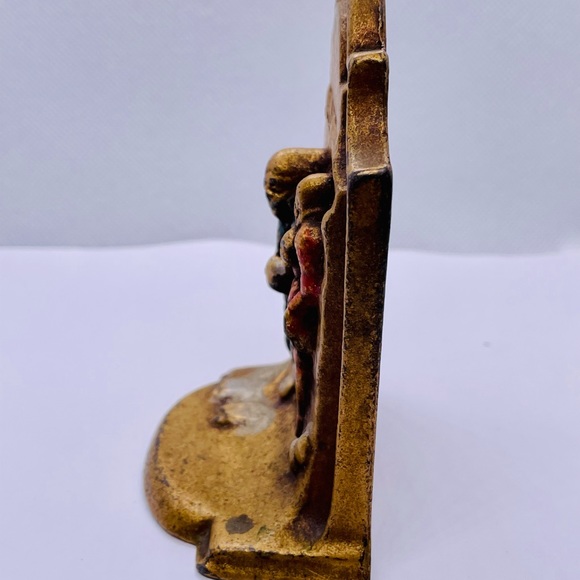 Unique “Sir Francis Drake” Spanish Armada 4x1/5” Cast iron/Brass bookend (1) - Picture 3 of 5